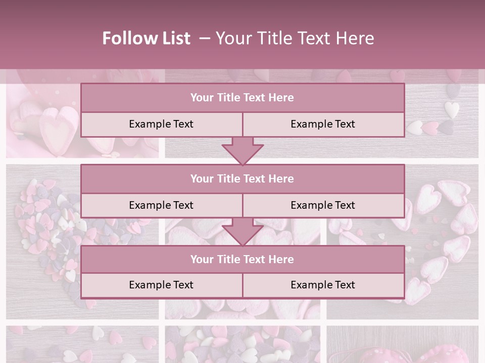 Hearts Collage PowerPoint Template