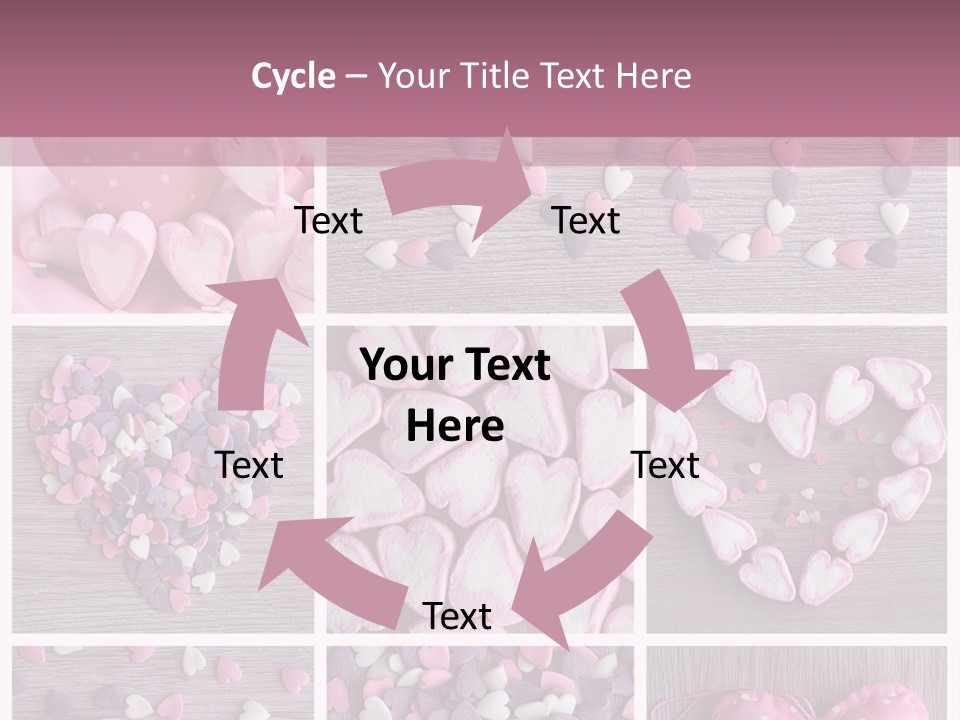 Hearts Collage PowerPoint Template