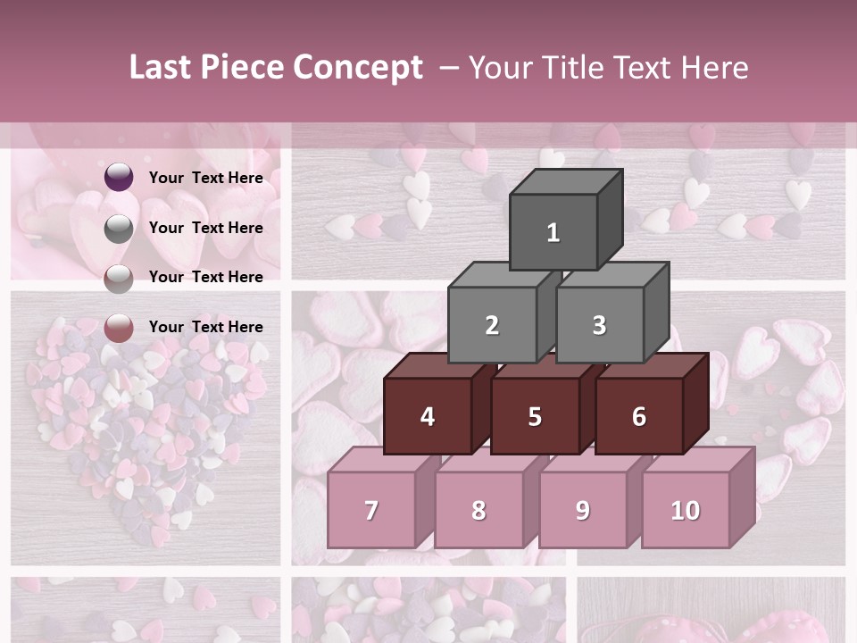 Hearts Collage PowerPoint Template
