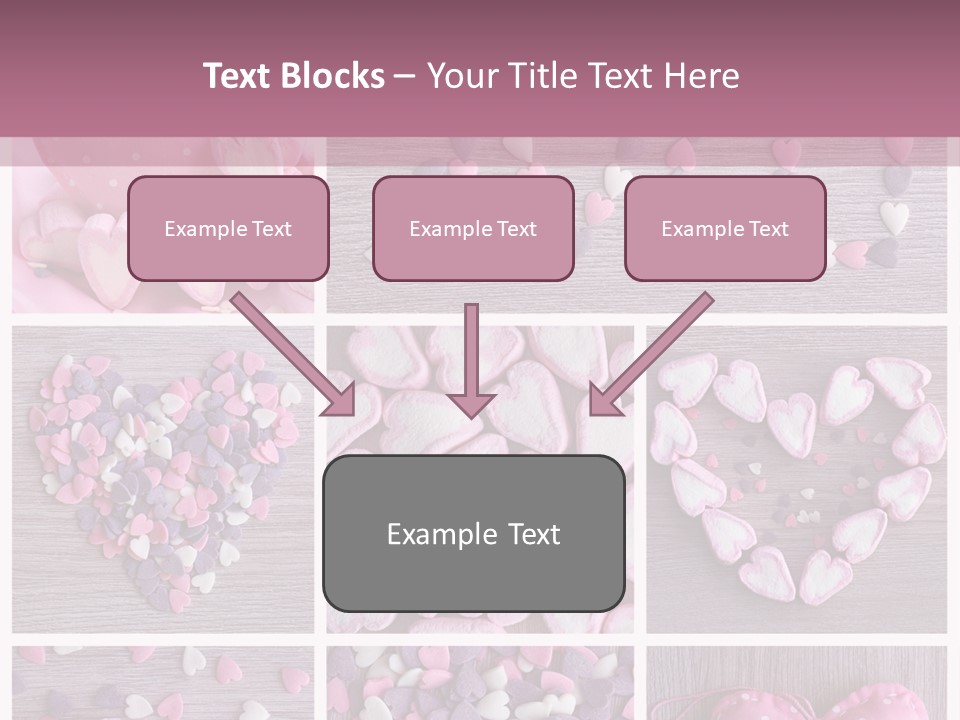 Hearts Collage PowerPoint Template