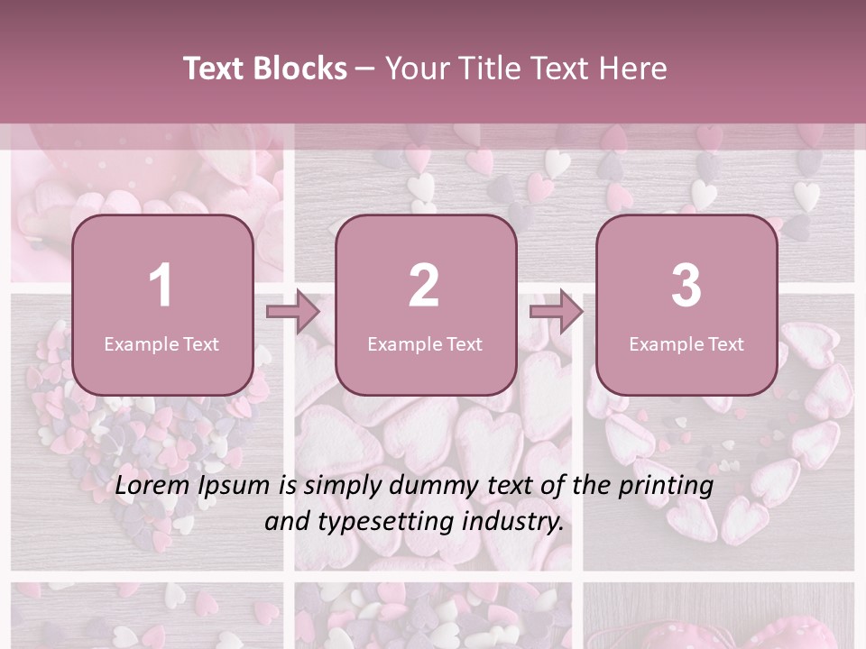 Hearts Collage PowerPoint Template