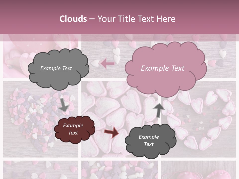Hearts Collage PowerPoint Template