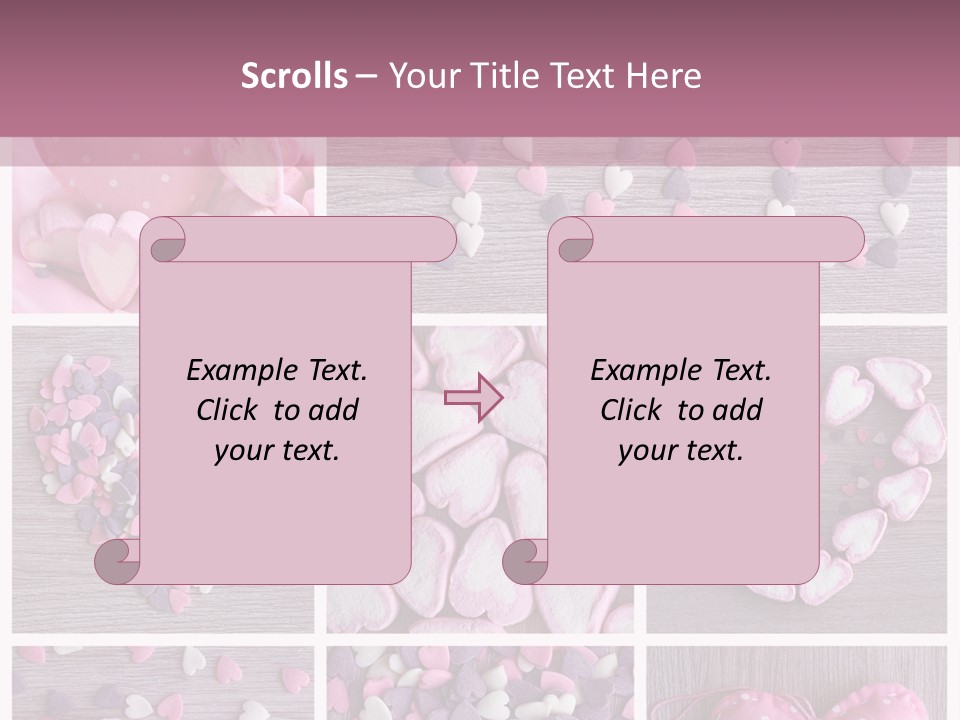 Hearts Collage PowerPoint Template