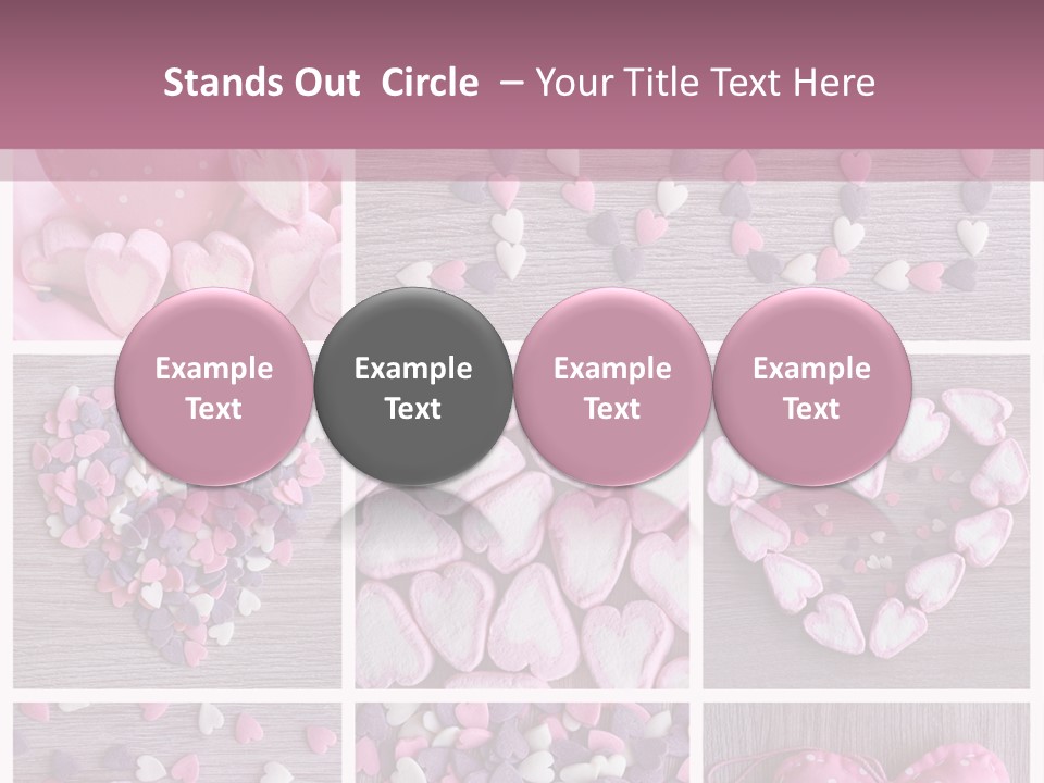 Hearts Collage PowerPoint Template