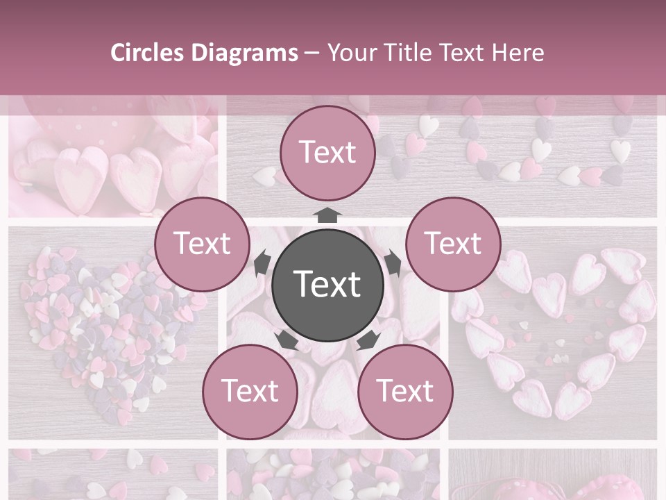 Hearts Collage PowerPoint Template
