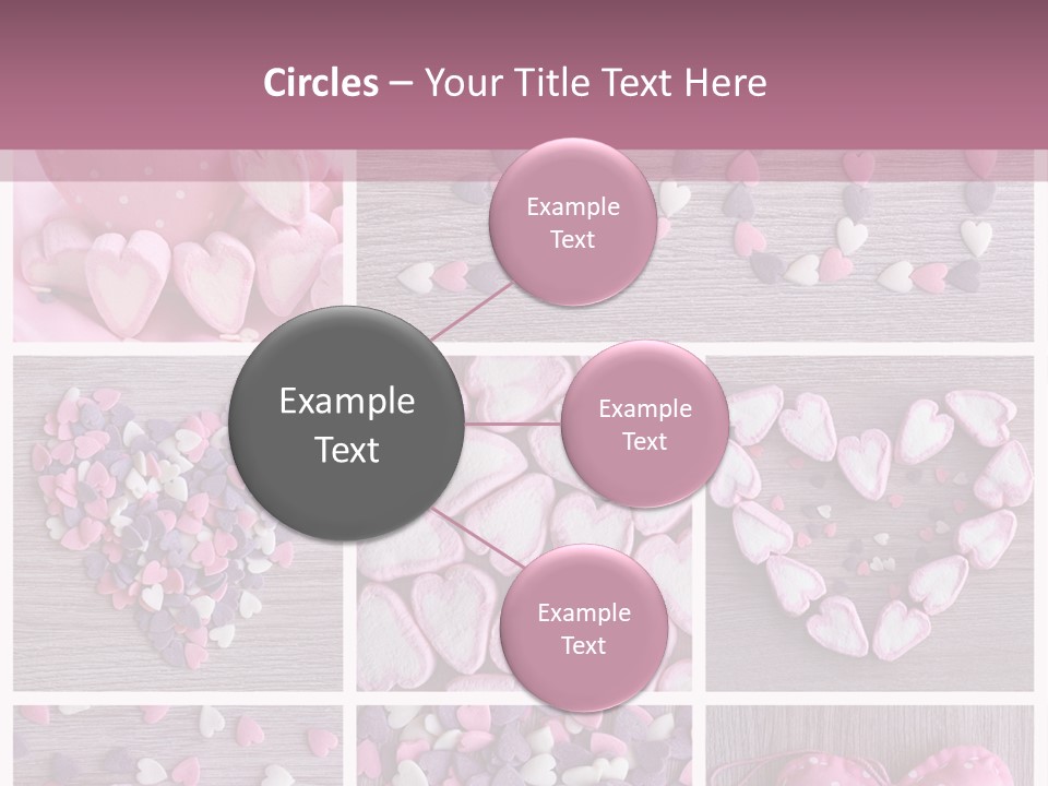 Hearts Collage PowerPoint Template
