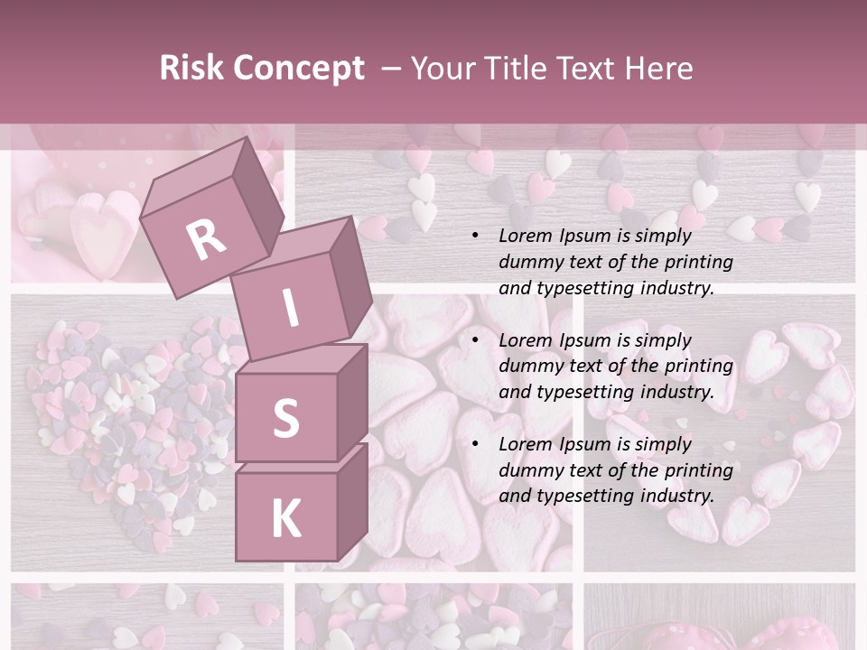 Hearts Collage PowerPoint Template