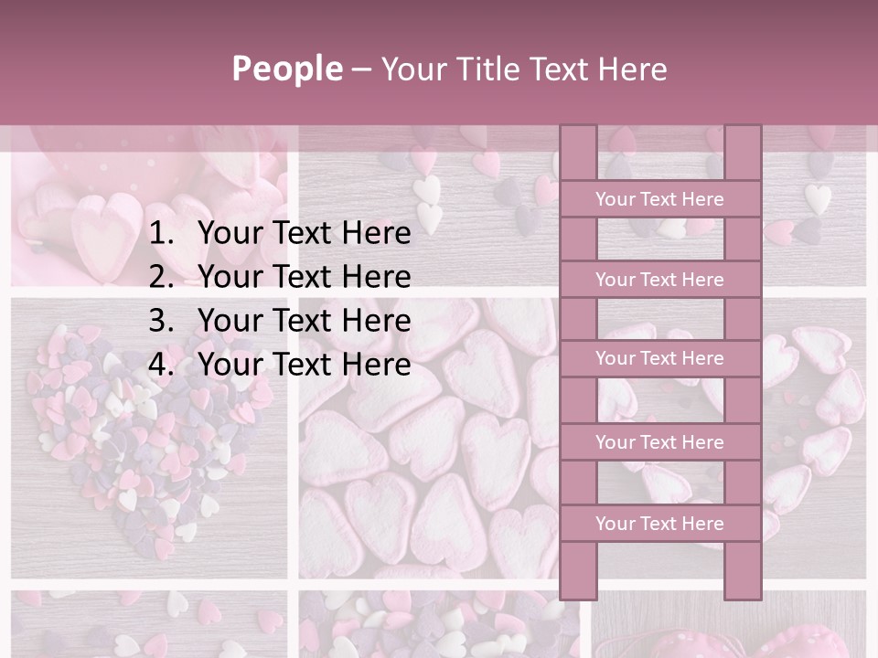Hearts Collage PowerPoint Template