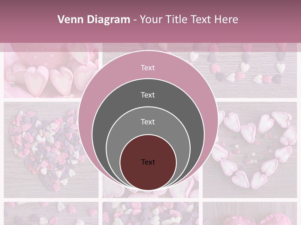 Hearts Collage PowerPoint Template