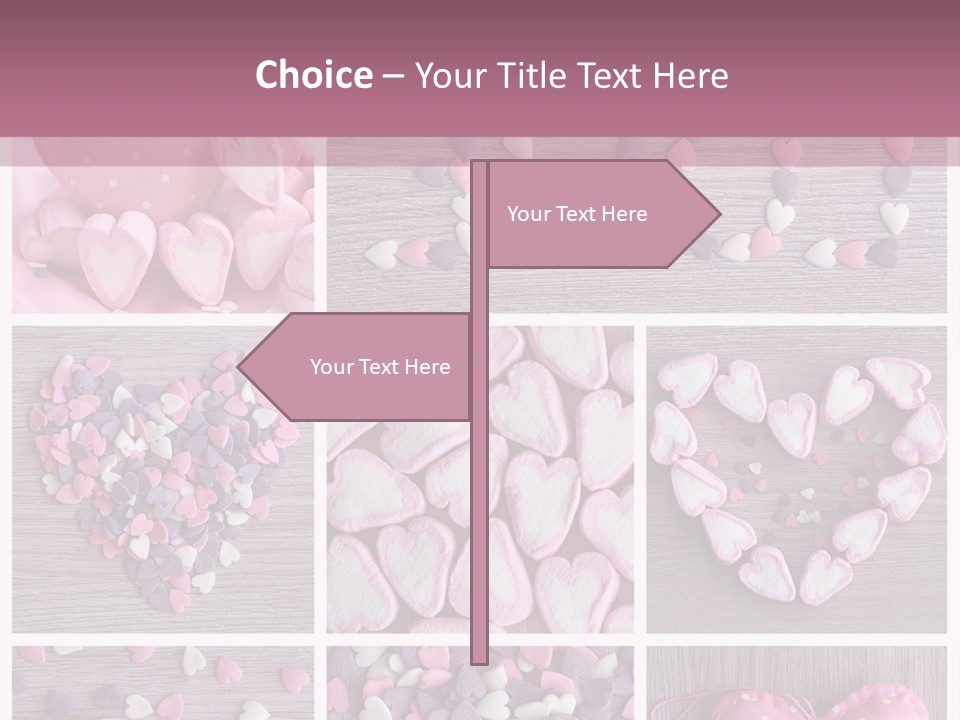 Hearts Collage PowerPoint Template