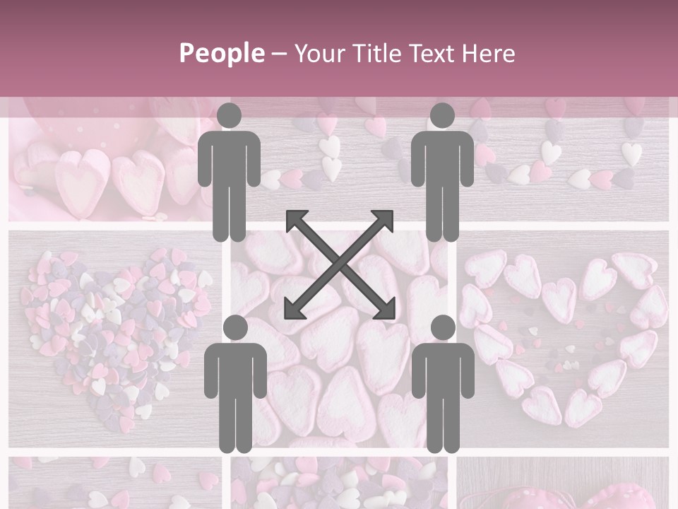 Hearts Collage PowerPoint Template