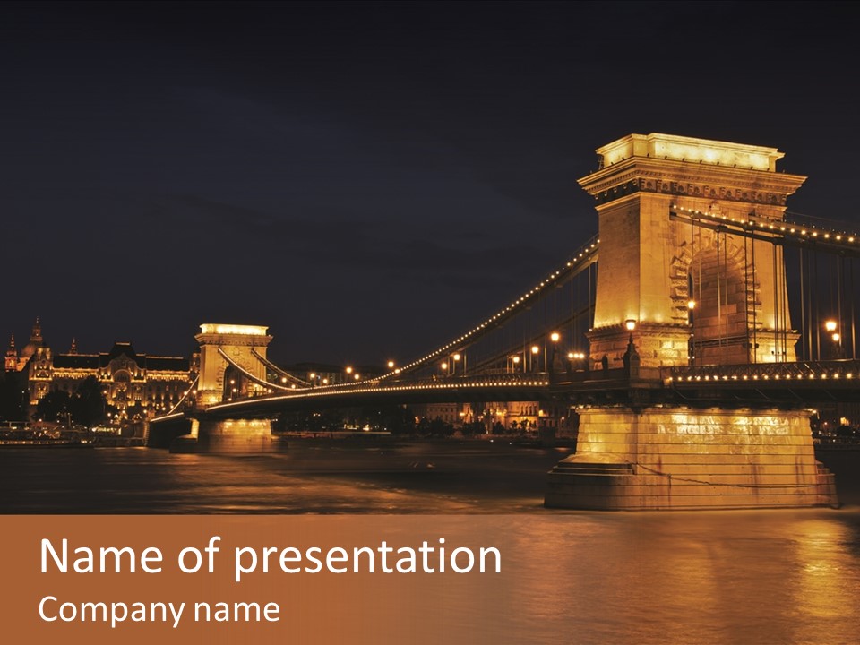 Hungary At Night PowerPoint Template