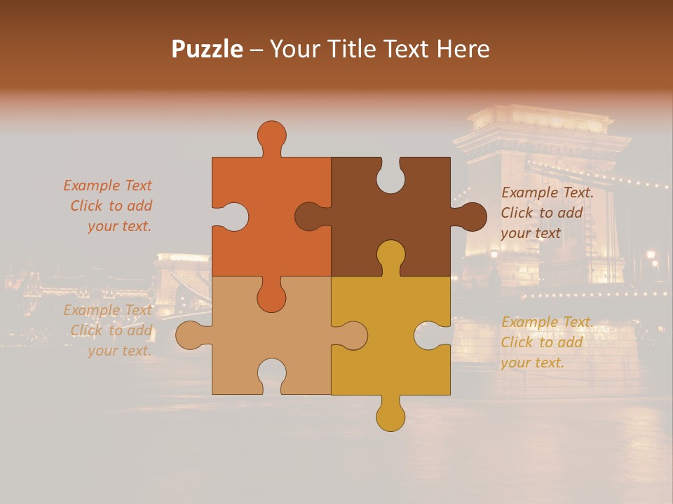 Hungary At Night PowerPoint Template