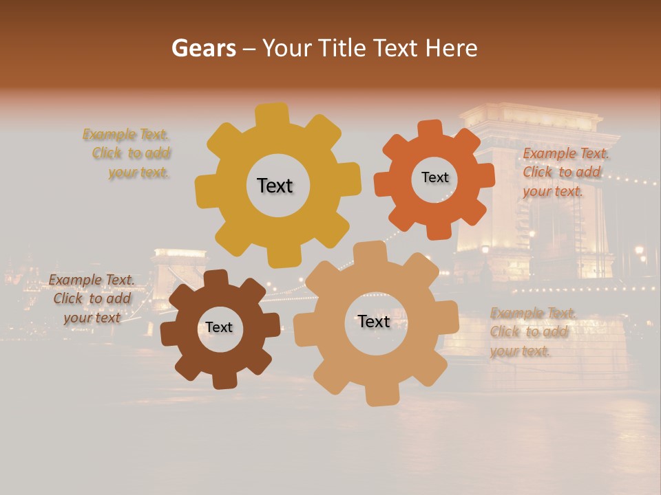 Hungary At Night PowerPoint Template