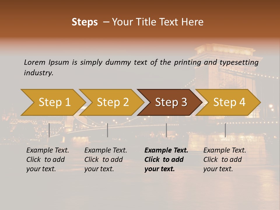 Hungary At Night PowerPoint Template