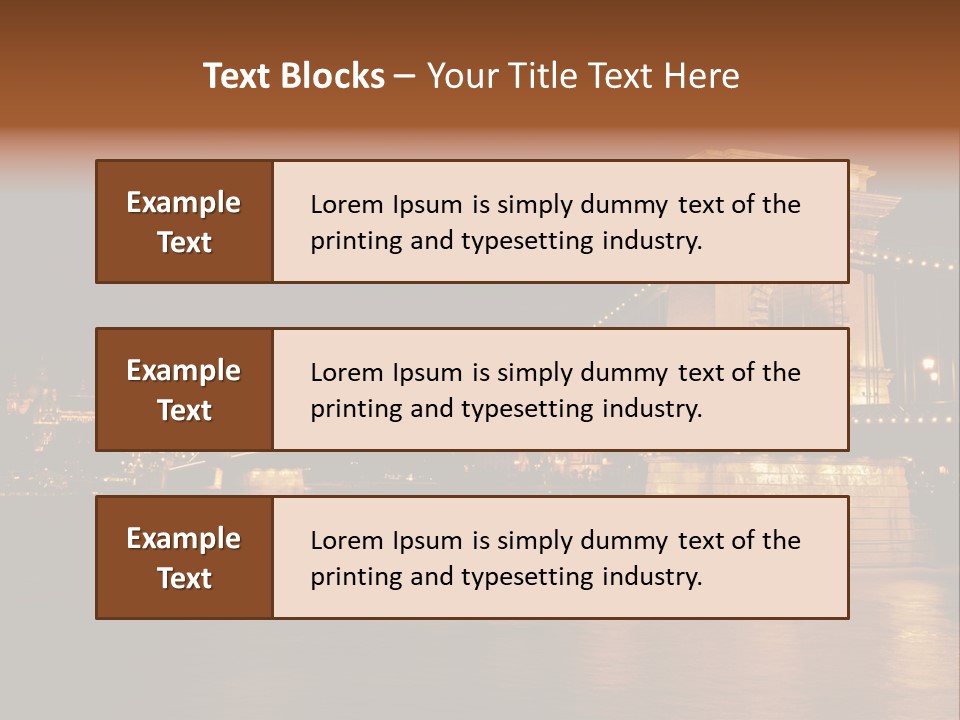 Hungary At Night PowerPoint Template