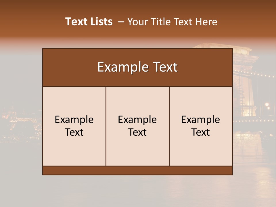 Hungary At Night PowerPoint Template