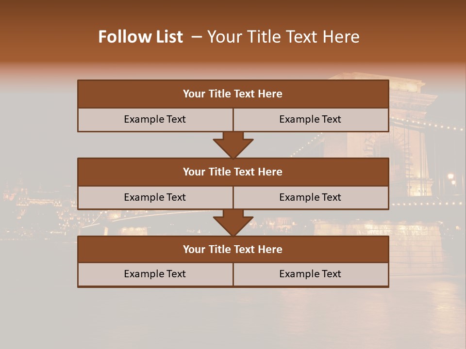 Hungary At Night PowerPoint Template