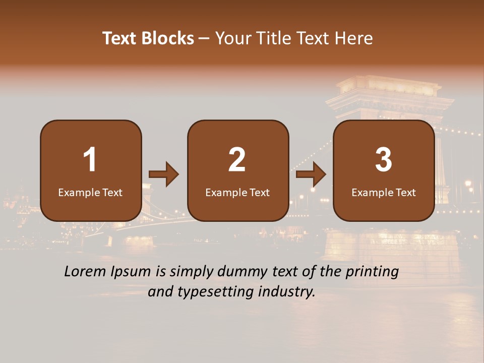 Hungary At Night PowerPoint Template