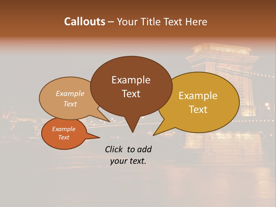 Hungary At Night PowerPoint Template