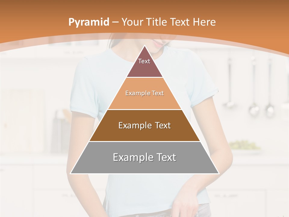 Woman Cooking In Kitchen PowerPoint Template