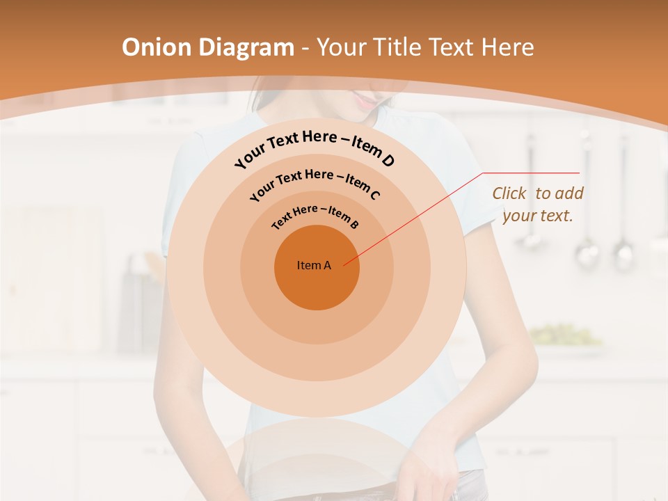 Woman Cooking In Kitchen PowerPoint Template