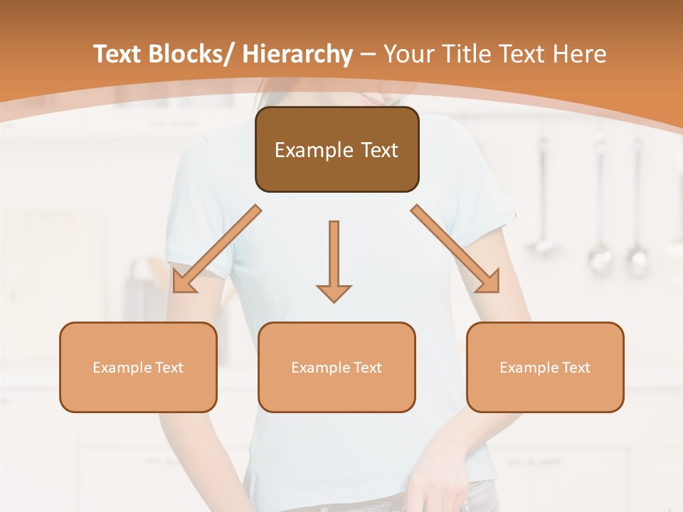 Woman Cooking In Kitchen PowerPoint Template