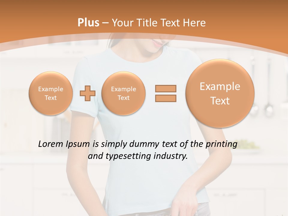 Woman Cooking In Kitchen PowerPoint Template