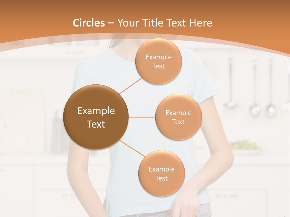 Woman Cooking In Kitchen PowerPoint Template