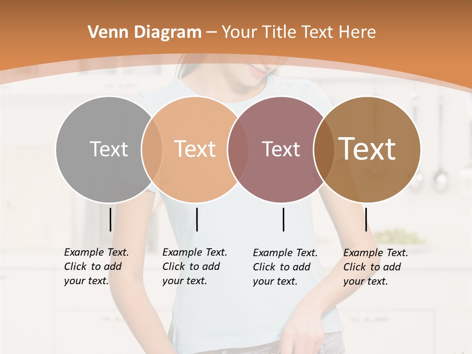 Woman Cooking In Kitchen PowerPoint Template