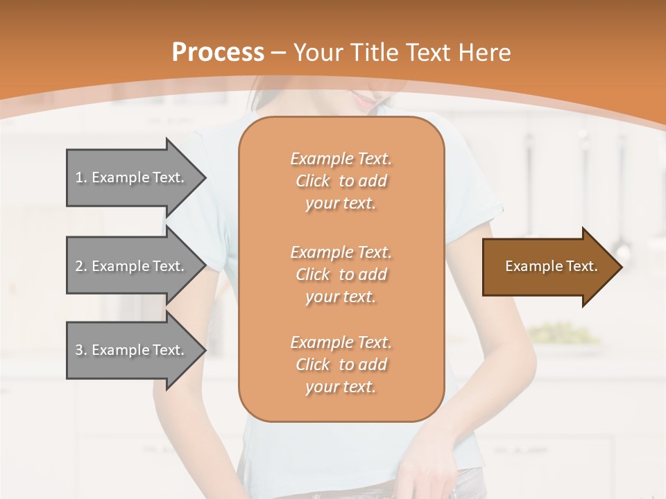 Woman Cooking In Kitchen PowerPoint Template