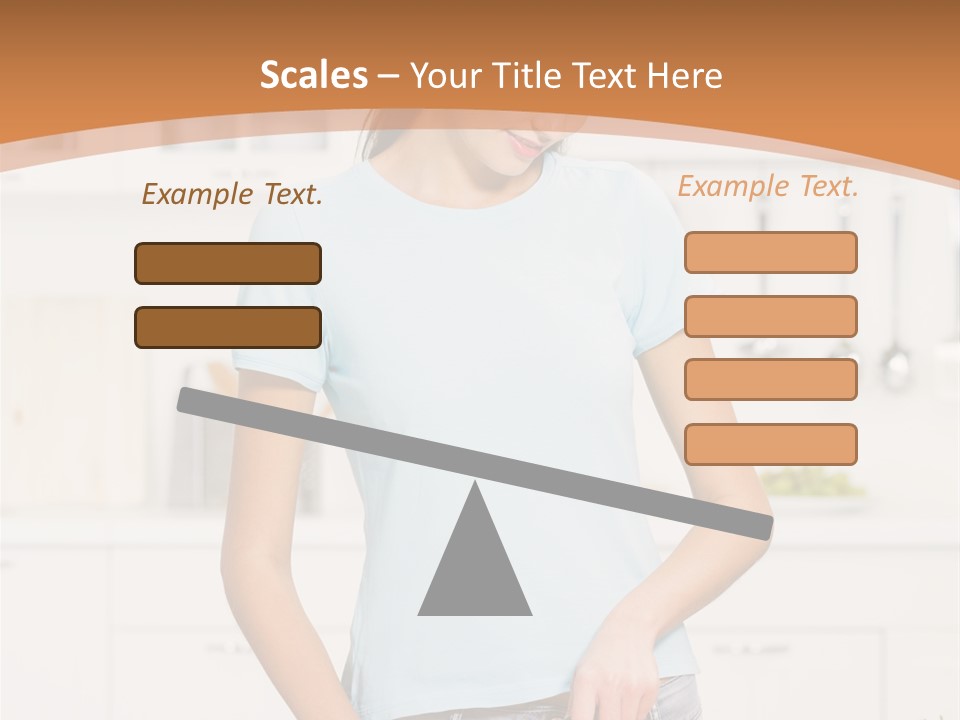 Woman Cooking In Kitchen PowerPoint Template
