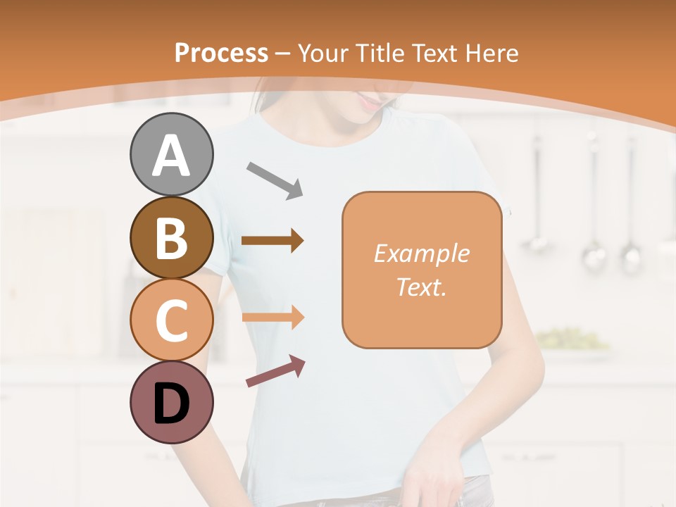 Woman Cooking In Kitchen PowerPoint Template