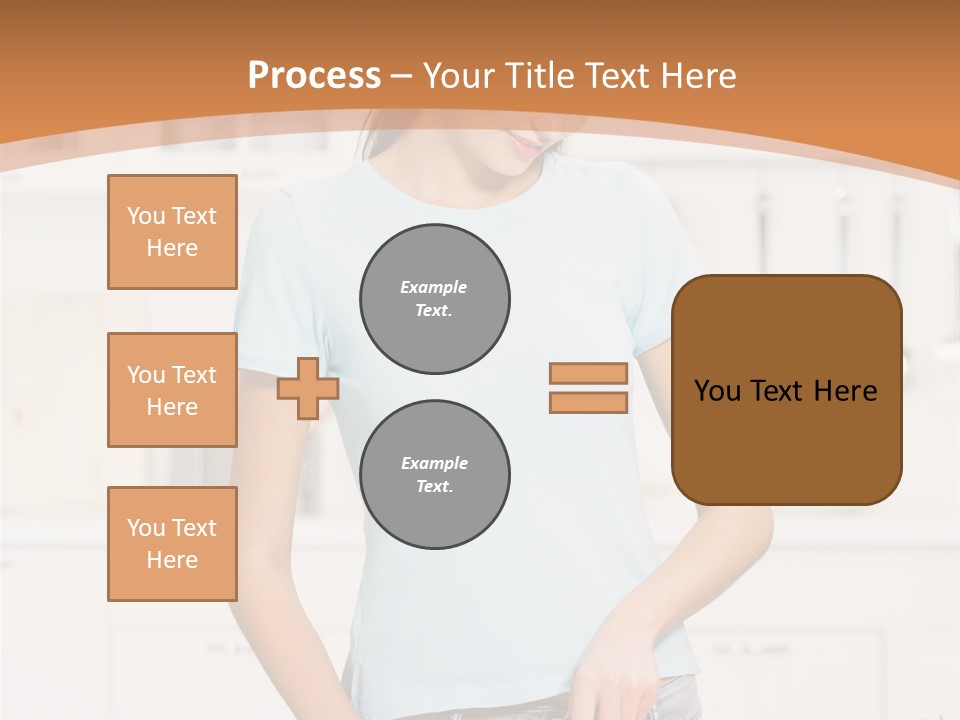 Woman Cooking In Kitchen PowerPoint Template