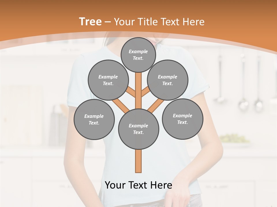 Woman Cooking In Kitchen PowerPoint Template