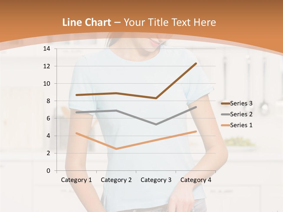 Woman Cooking In Kitchen PowerPoint Template