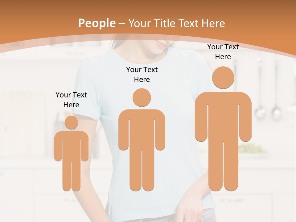 Woman Cooking In Kitchen PowerPoint Template