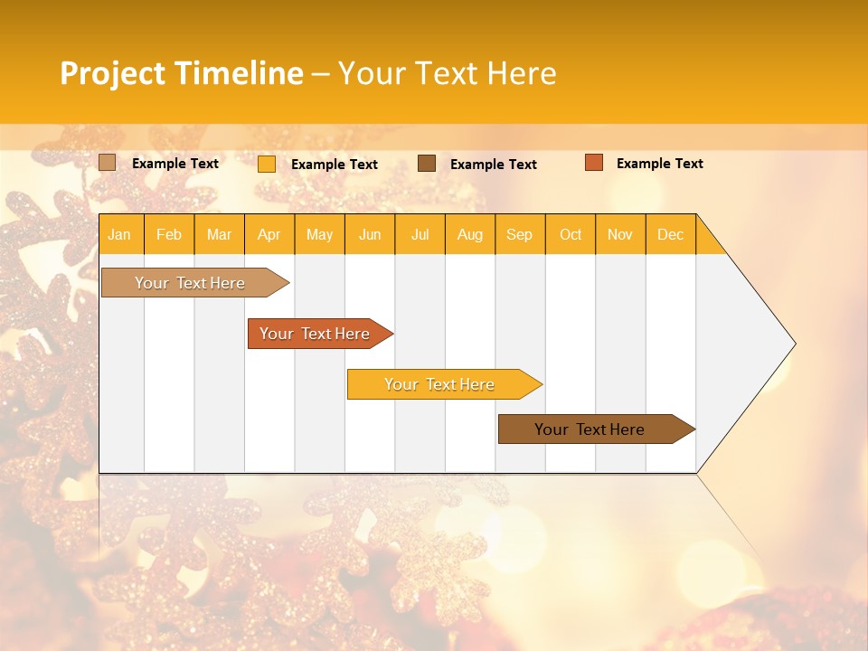 Golden Christmas Lights PowerPoint Template