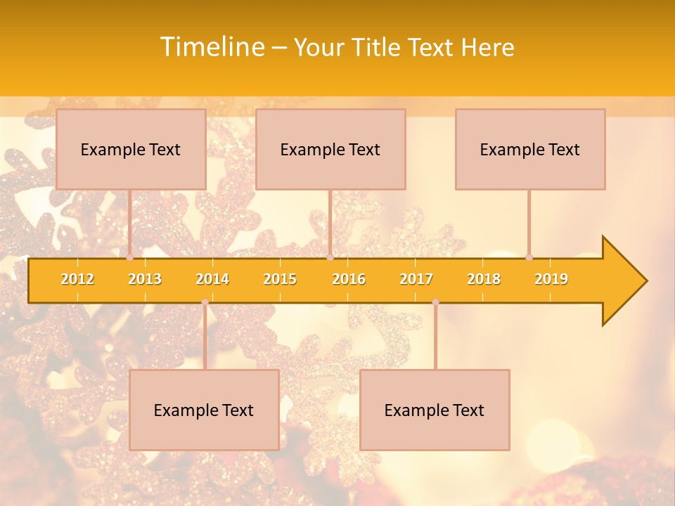 Golden Christmas Lights PowerPoint Template