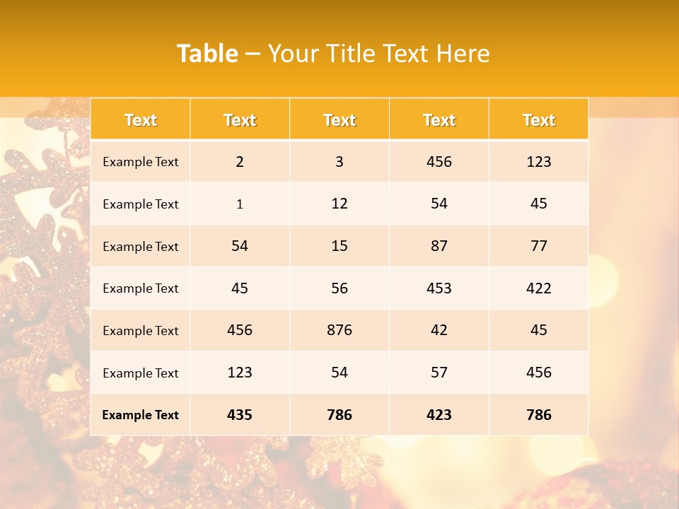 Golden Christmas Lights PowerPoint Template