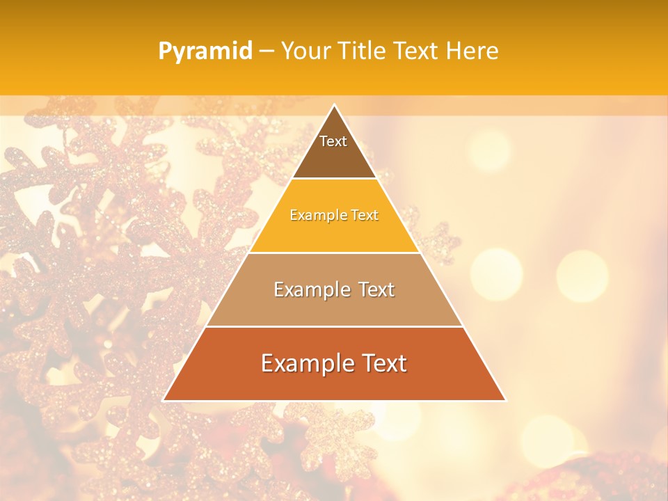 Golden Christmas Lights PowerPoint Template