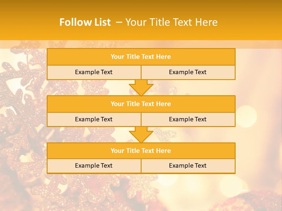 Golden Christmas Lights PowerPoint Template