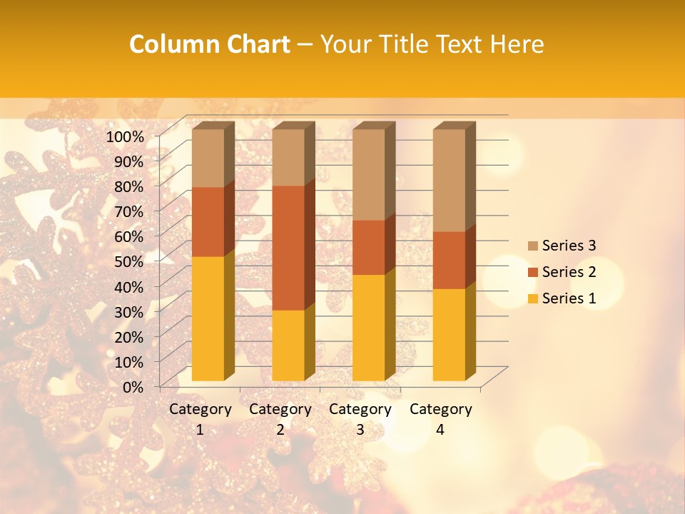 Golden Christmas Lights PowerPoint Template