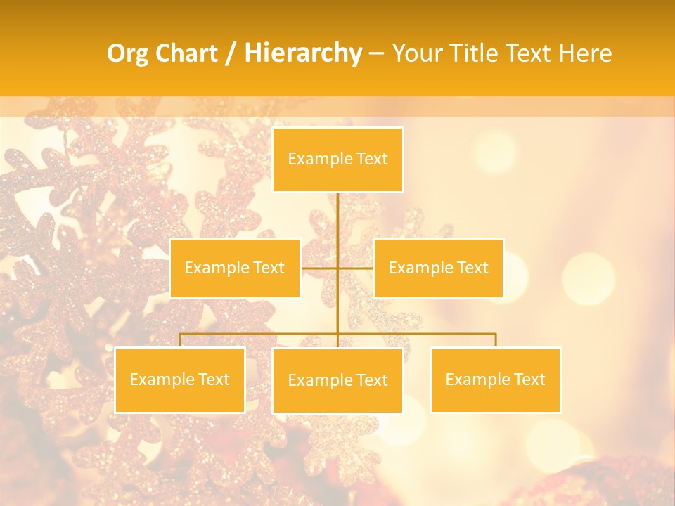 Golden Christmas Lights PowerPoint Template