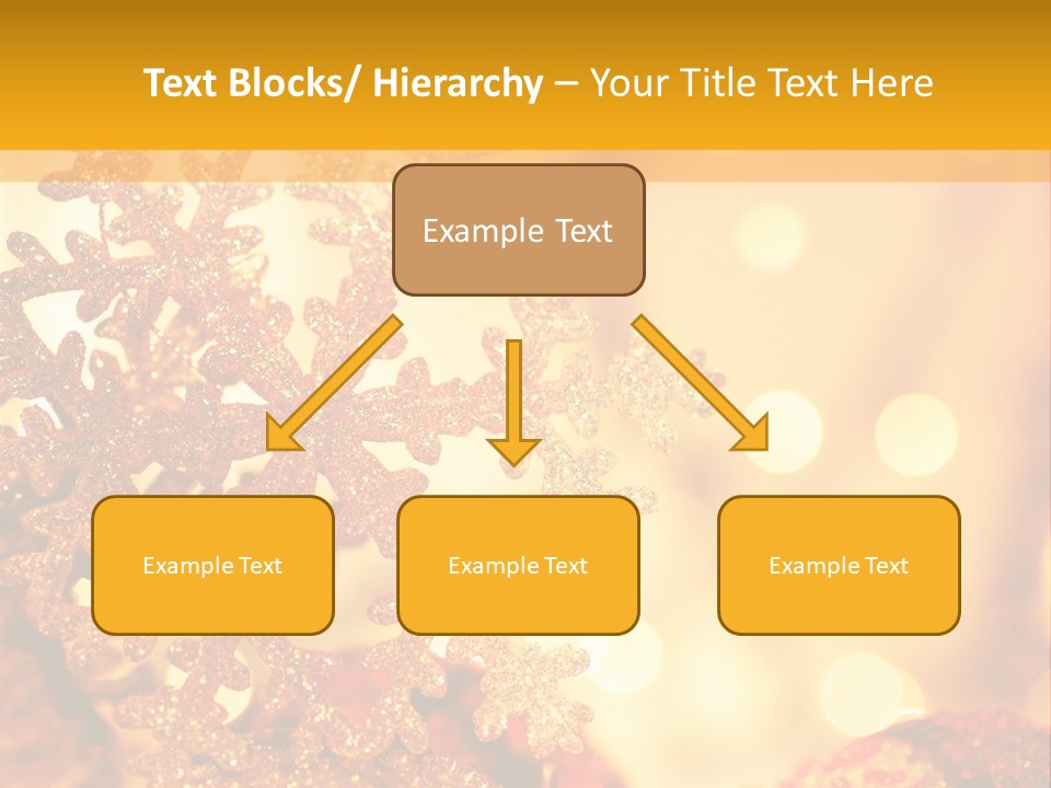 Golden Christmas Lights PowerPoint Template