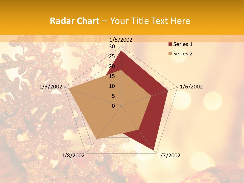Golden Christmas Lights PowerPoint Template
