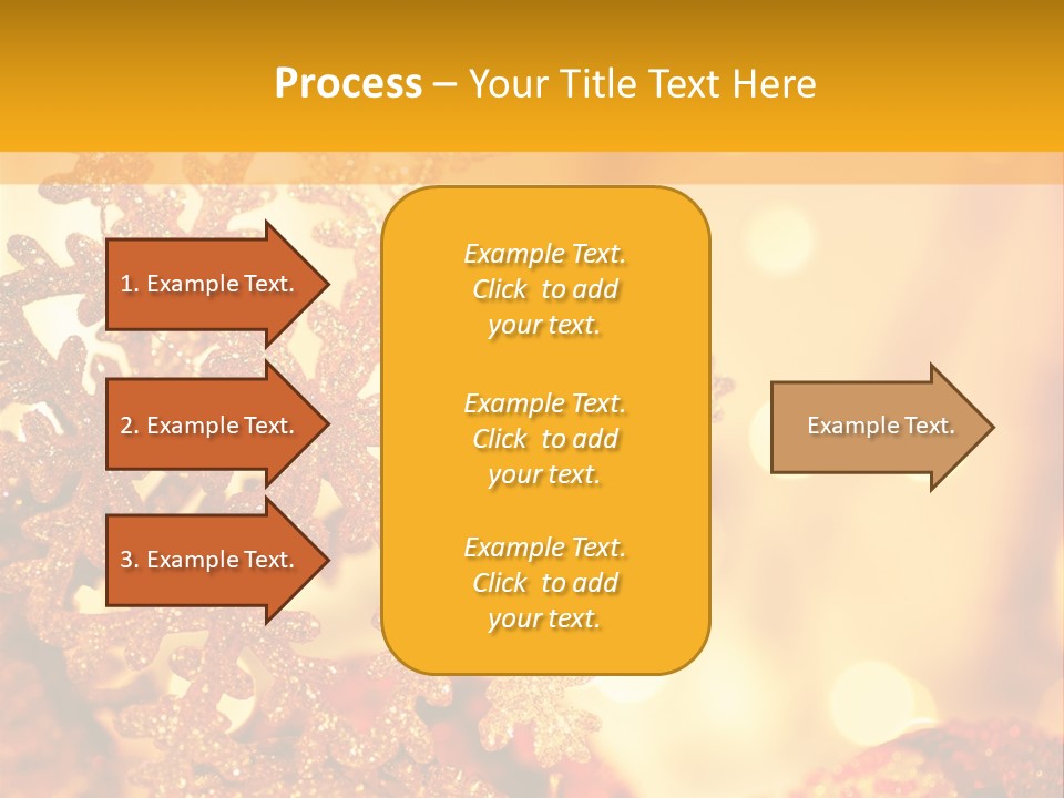 Golden Christmas Lights PowerPoint Template