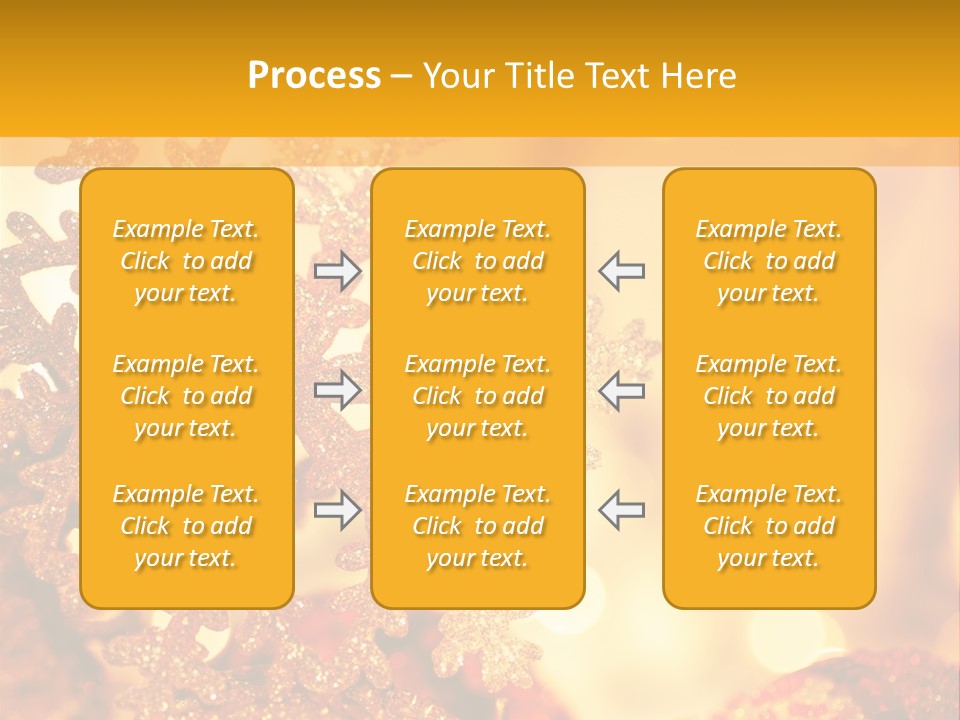 Golden Christmas Lights PowerPoint Template