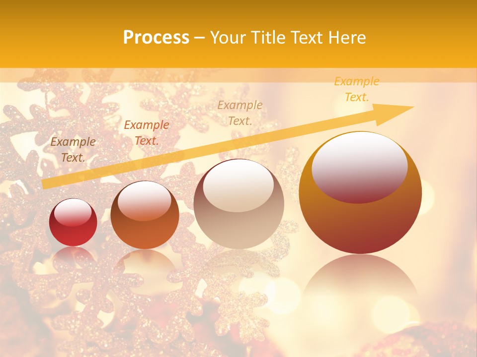 Golden Christmas Lights PowerPoint Template