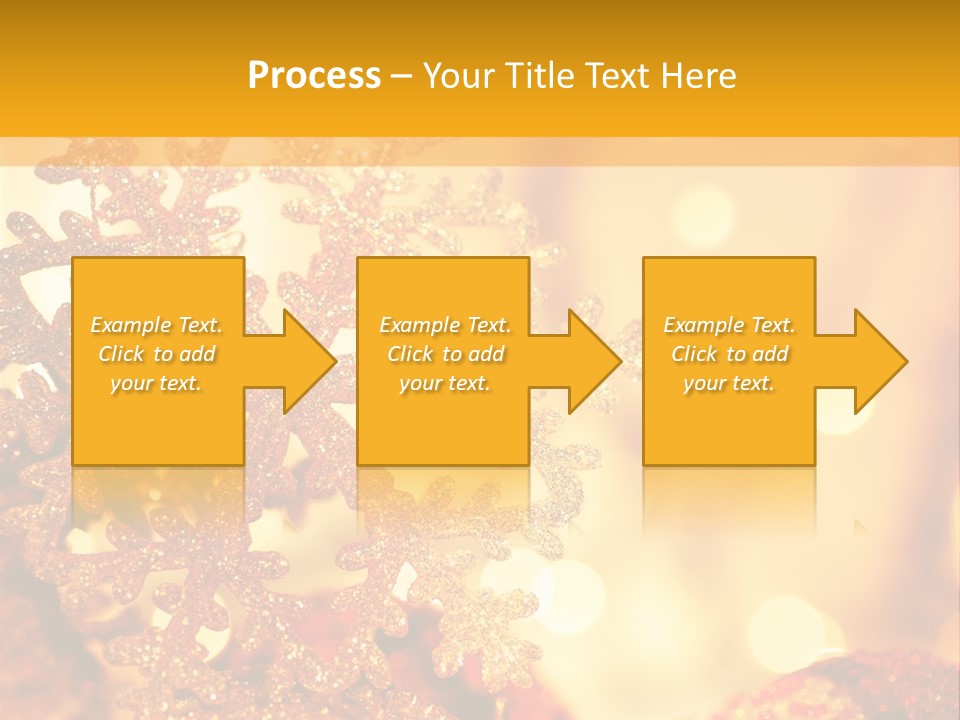 Golden Christmas Lights PowerPoint Template